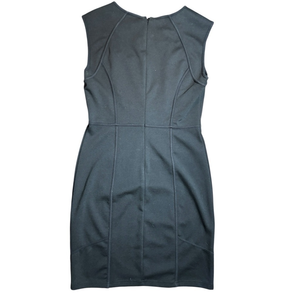 Jennifer Lopez Black Sleeveless Sheath Dress Crew Neck Mini - Picture 2 of 5